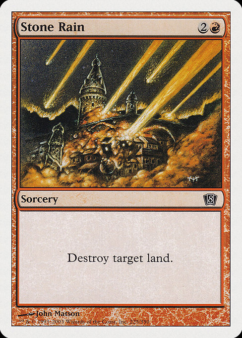 Stone Rain - Eighth Edition Common Card
