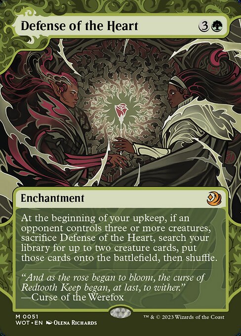 Defense of the Heart - Wilds of Eldraine: Enchanting Tales Mythic Card
