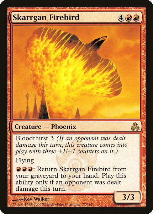 Skarrgan Firebird - Guildpact Rare Card