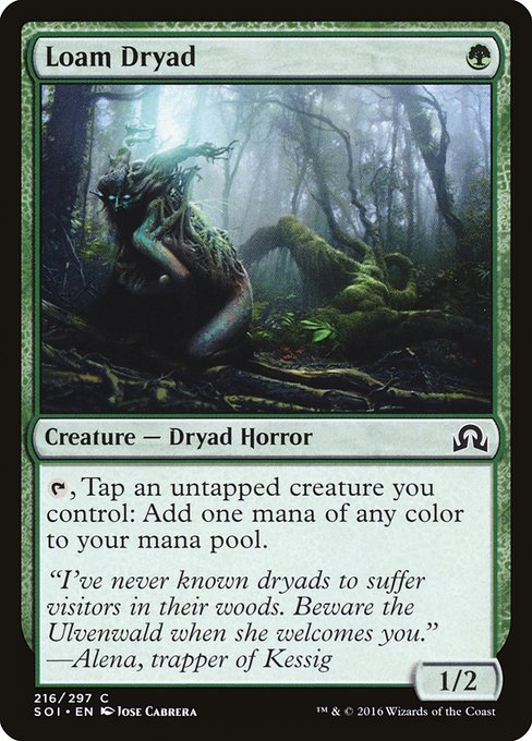 Loam Dryad - Shadows over Innistrad Common Card