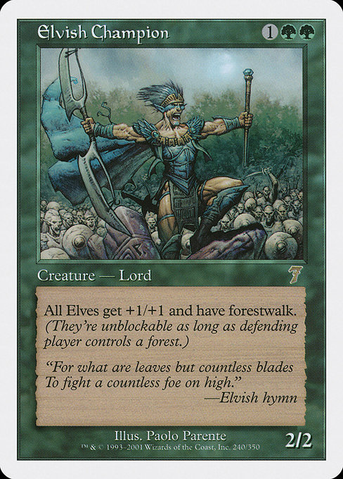 Elvish Champion - Seventh Edition Rare Card