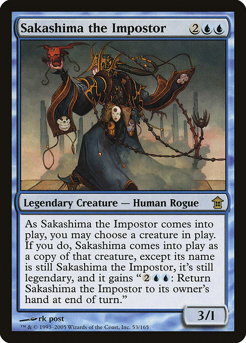 Sakashima the Impostor - Saviors of Kamigawa Rare Card