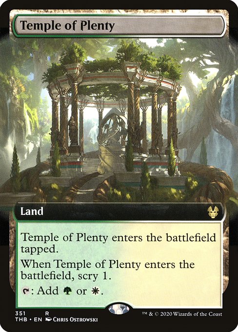 Temple of Plenty - Theros Beyond Death Rare Card