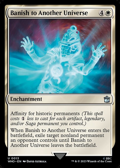 Banish to Another Universe - Doctor Who Uncommon Card
