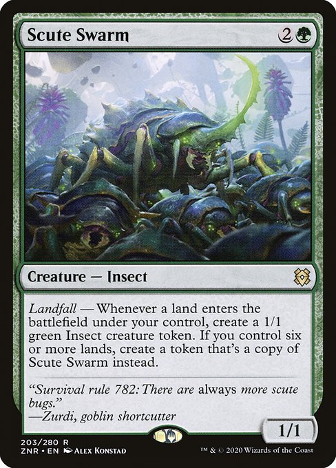 Scute Swarm - Zendikar Rising Rare Card