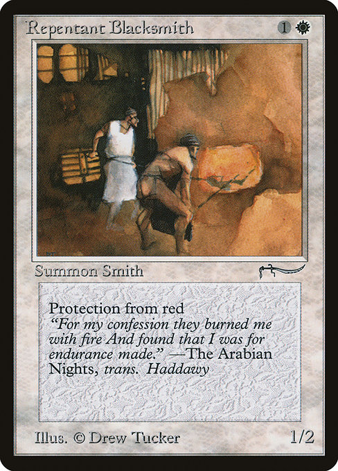 Repentant Blacksmith - Arabian Nights Rare Card
