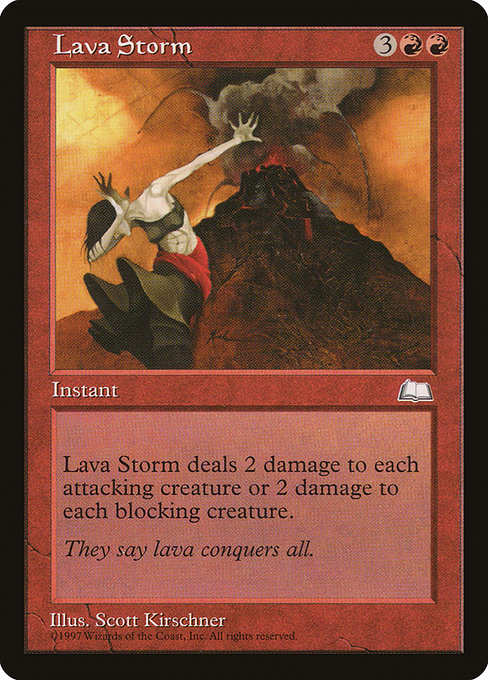 Lava Storm - Weatherlight Common Card