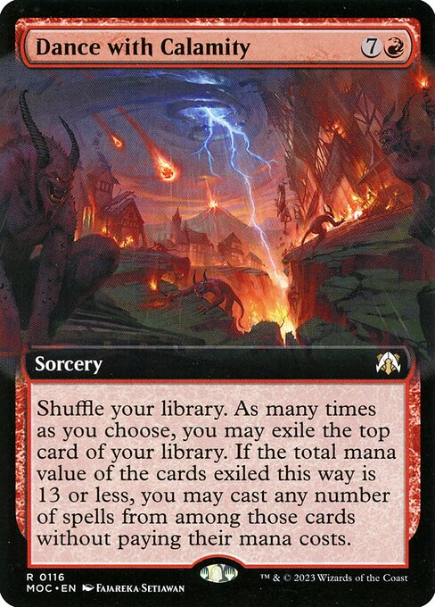 Dance with Calamity - March of the Machine Commander Rare Card