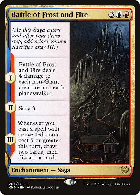 Battle of Frost and Fire - Kaldheim Rare Card
