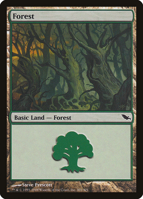 Forest - Shadowmoor Common Card