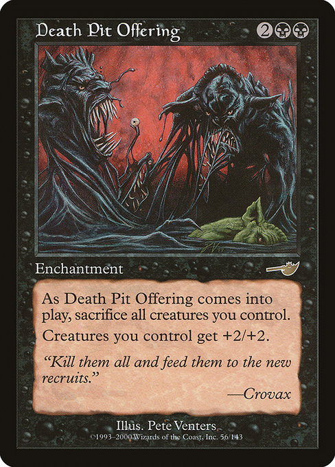 Death Pit Offering - Nemesis Rare Card
