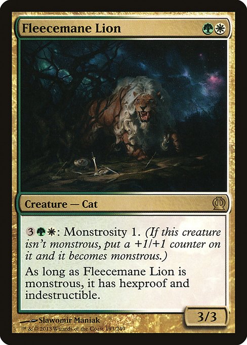 Fleecemane Lion - Theros Rare Card