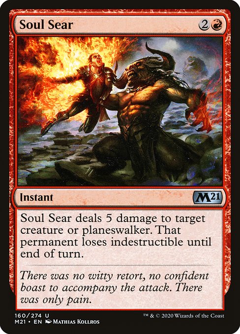 Soul Sear - Core Set 2021 Uncommon Card