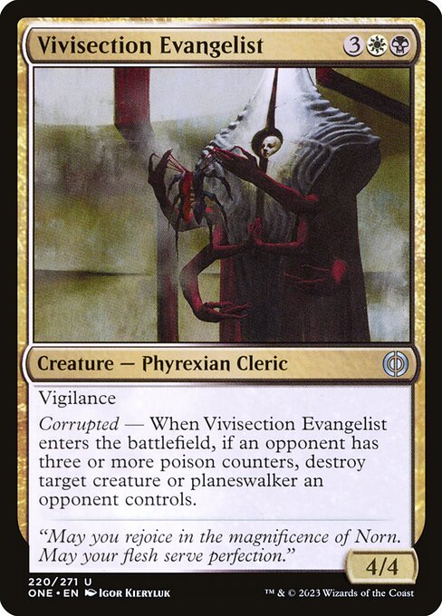 Vivisection Evangelist - Phyrexia: All Will Be One Uncommon Card