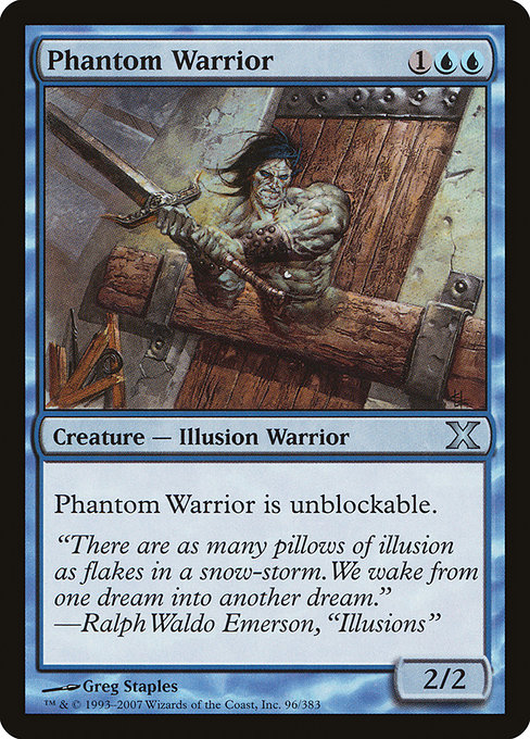 Phantom Warrior - Tenth Edition Uncommon Card