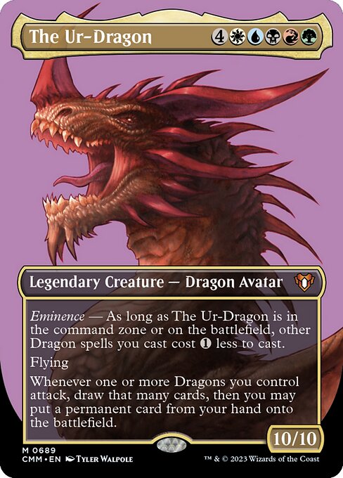 The Ur-Dragon - Commander Masters Mythic Card