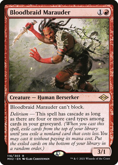 Bloodbraid Marauder - Modern Horizons 2 Rare Card