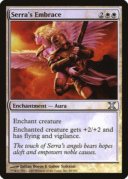 Serra's Embrace - Tenth Edition Uncommon Card