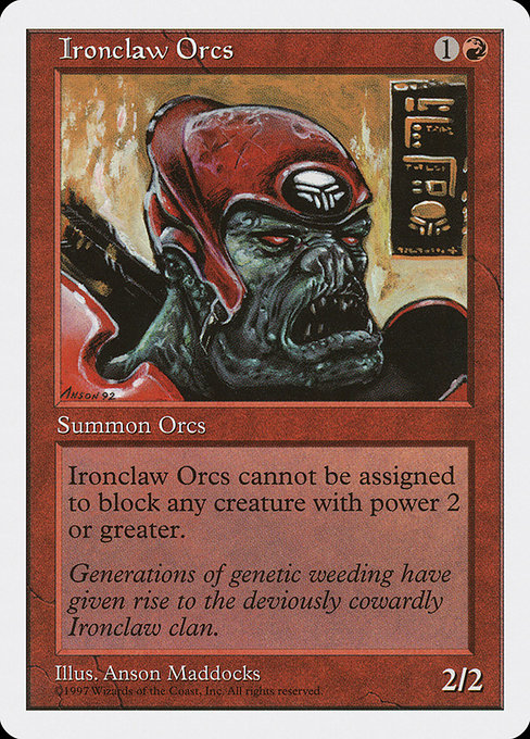 Ironclaw Orcs - Fifth Edition Common Card