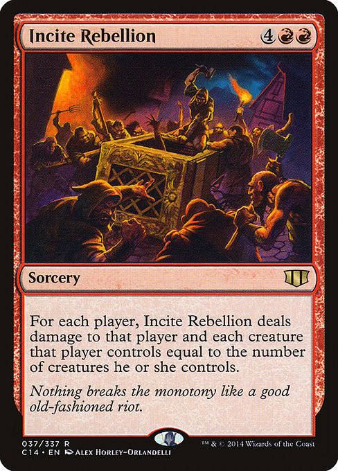 Incite Rebellion - Commander 2014 Rare Card
