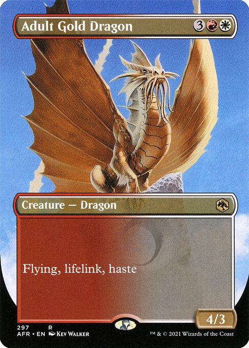 Adult Gold Dragon - Adventures in the Forgotten Realms Rare Card