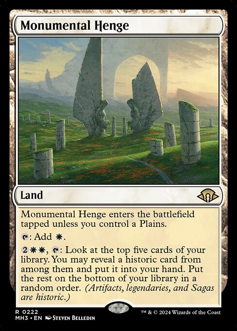 Monumental Henge - Modern Horizons 3 Rare Card