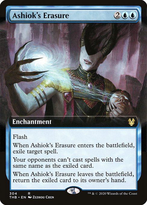 Ashiok's Erasure - Theros Beyond Death Rare Card