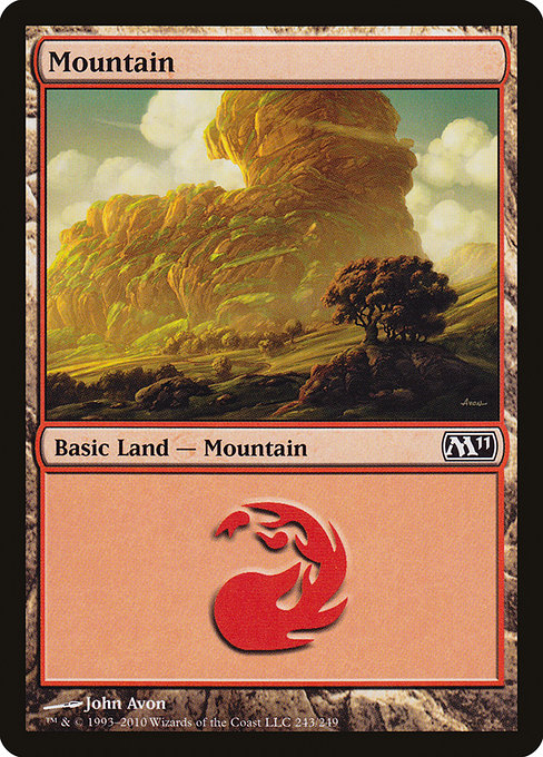 Mountain - Magic 2011 Common Card