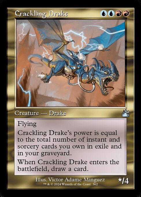 Crackling Drake - Ravnica Remastered Uncommon Card