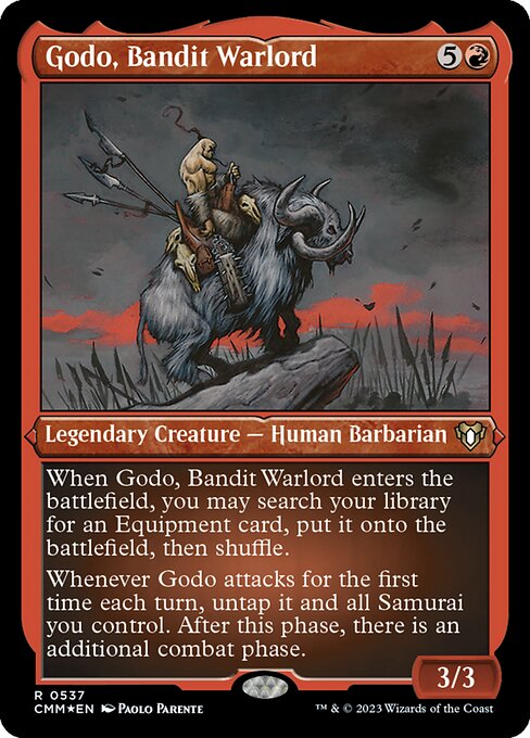 Godo, Bandit Warlord - Commander Masters Rare Card