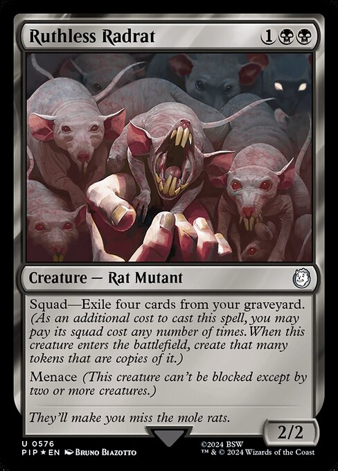 Ruthless Radrat - Fallout Uncommon Card