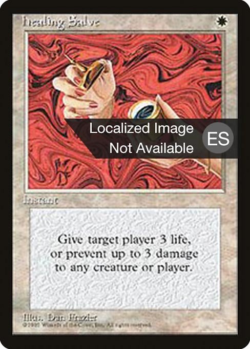 Healing Salve - Fourth Edition Foreign Black Border Common Card