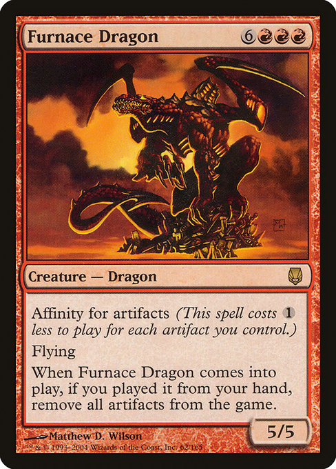 Furnace Dragon - Darksteel Rare Card