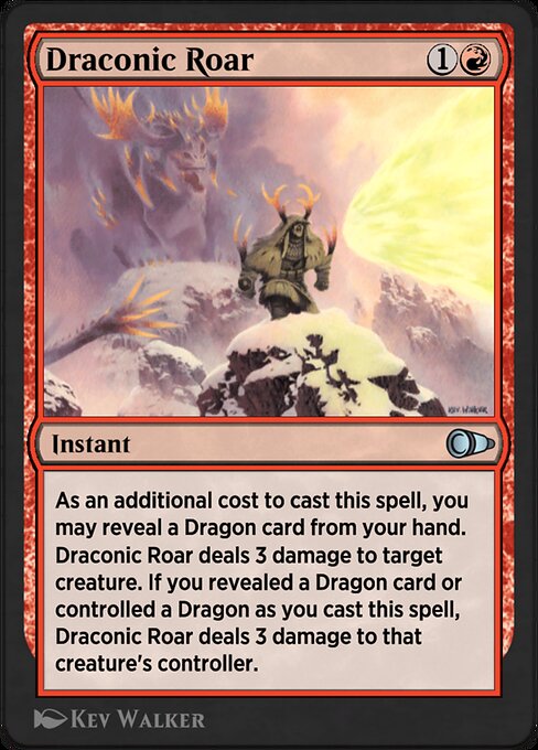 Draconic Roar - Pioneer Masters Uncommon Card