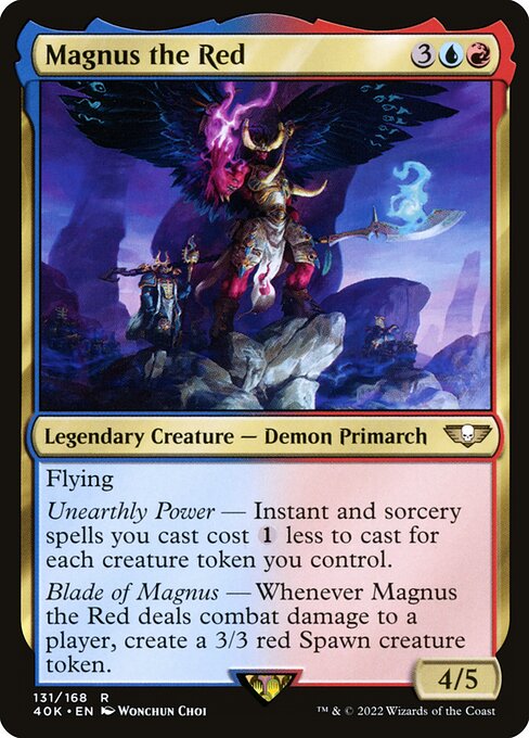 Magnus the Red - Warhammer 40,000 Commander Rare Card