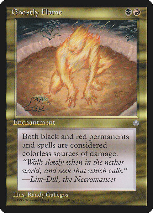 Ghostly Flame - Ice Age Rare Card