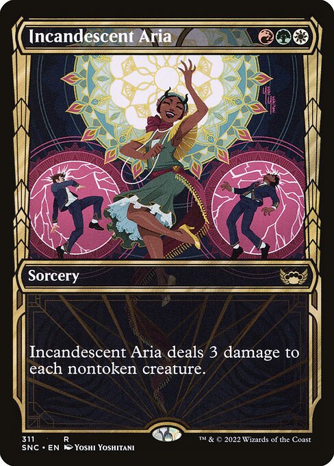 Incandescent Aria - Streets of New Capenna Rare Card