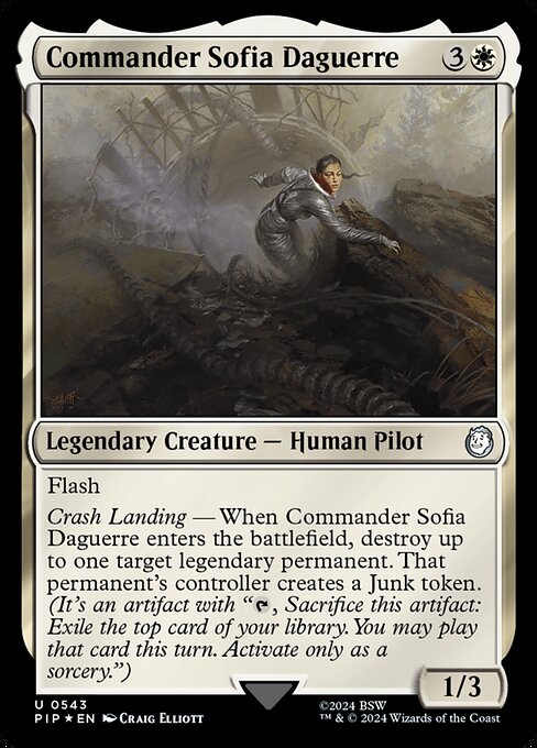 Commander Sofia Daguerre - Fallout Uncommon Card
