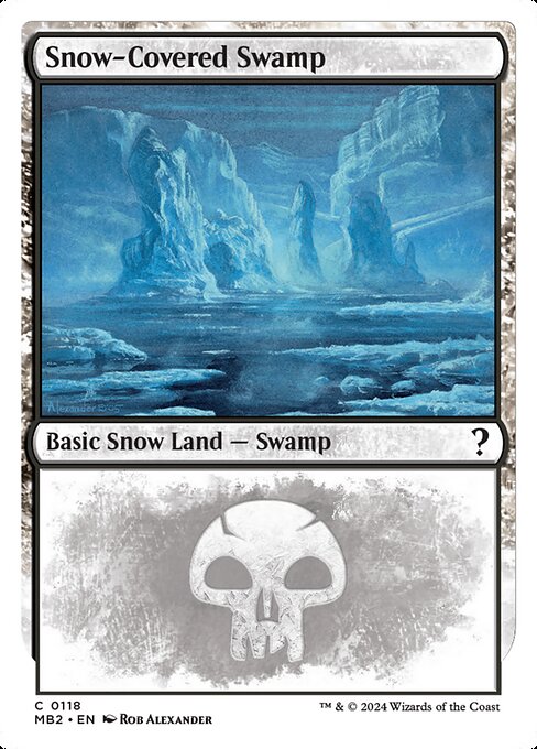 Snow-Covered Swamp - Mystery Booster 2 Common Card