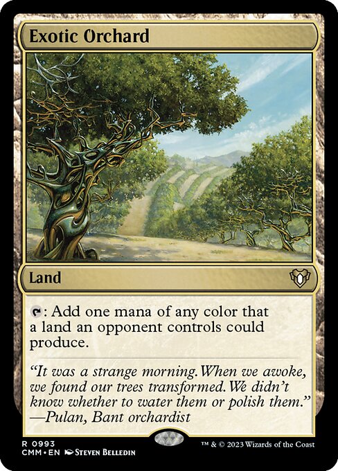 Exotic Orchard - Commander Masters Rare Card