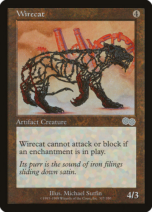 Wirecat - Urza's Saga Uncommon Card