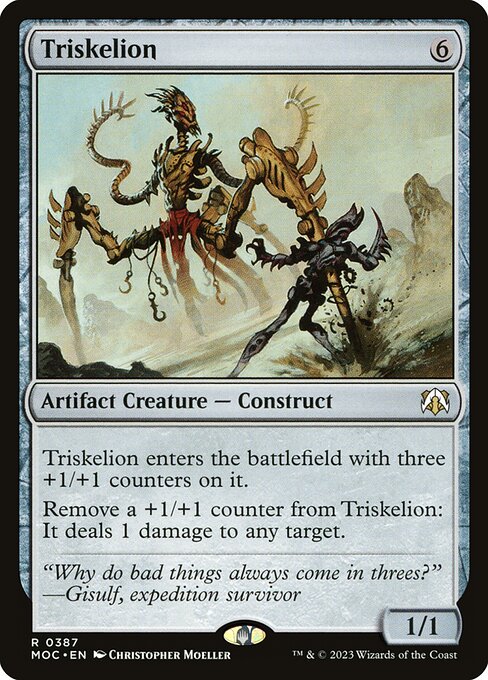 Triskelion - March of the Machine Commander Rare Card