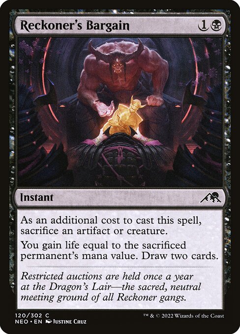 Reckoner's Bargain - Kamigawa: Neon Dynasty Common Card