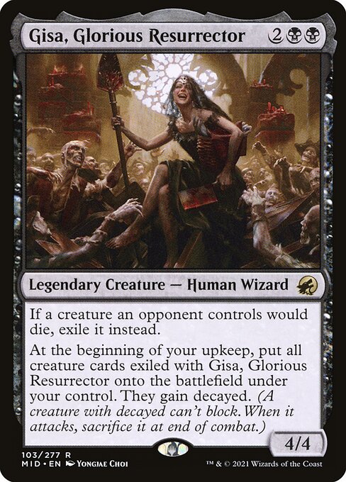 Gisa, Glorious Resurrector - Innistrad: Midnight Hunt Rare Card