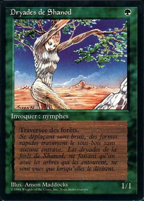 Shanodin Dryads - Foreign Black Border Common Card