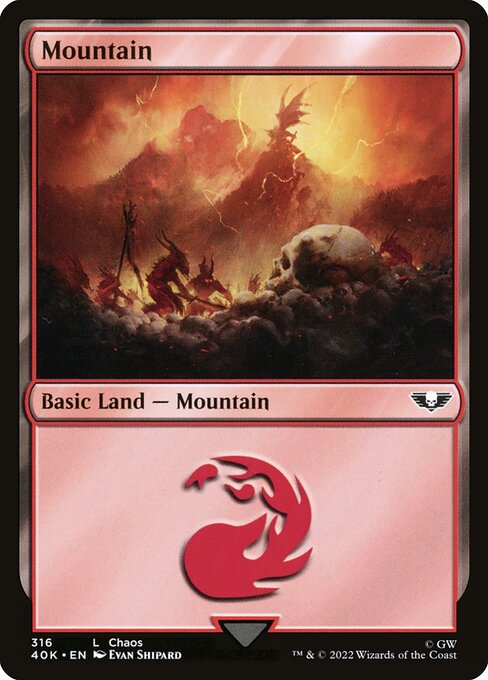 Mountain - Warhammer 40,000 Commander Common Card