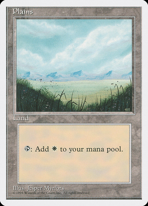 Plains - Fourth Edition Common Card