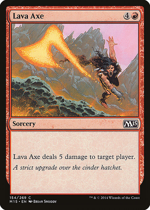 Lava Axe - Magic 2015 Common Card