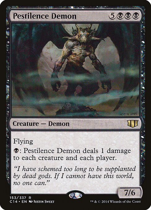 Pestilence Demon - Commander 2014 Rare Card