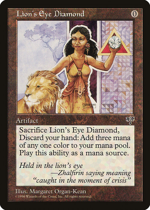 Lion's Eye Diamond - Mirage Rare Card